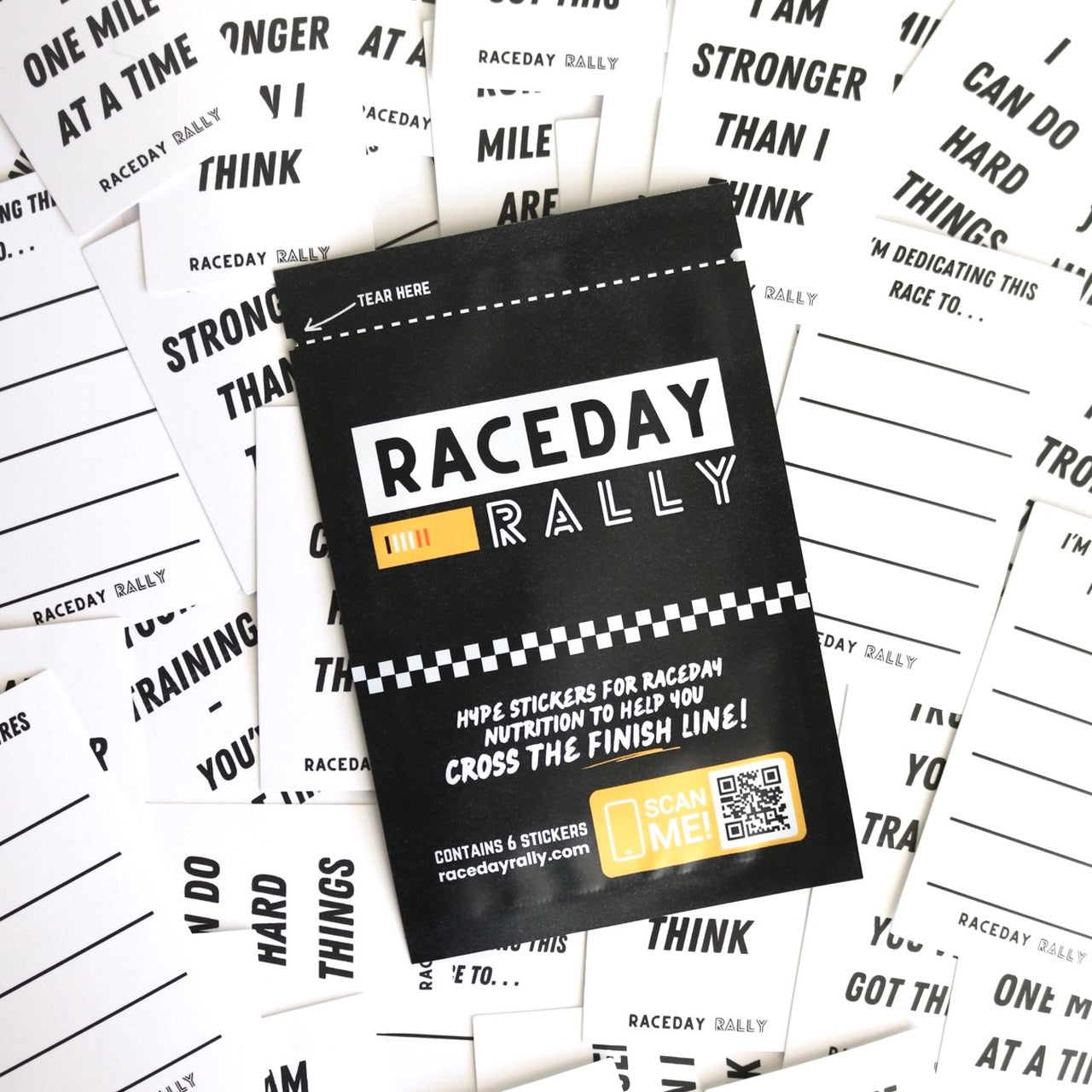 raceday rally stickers.
