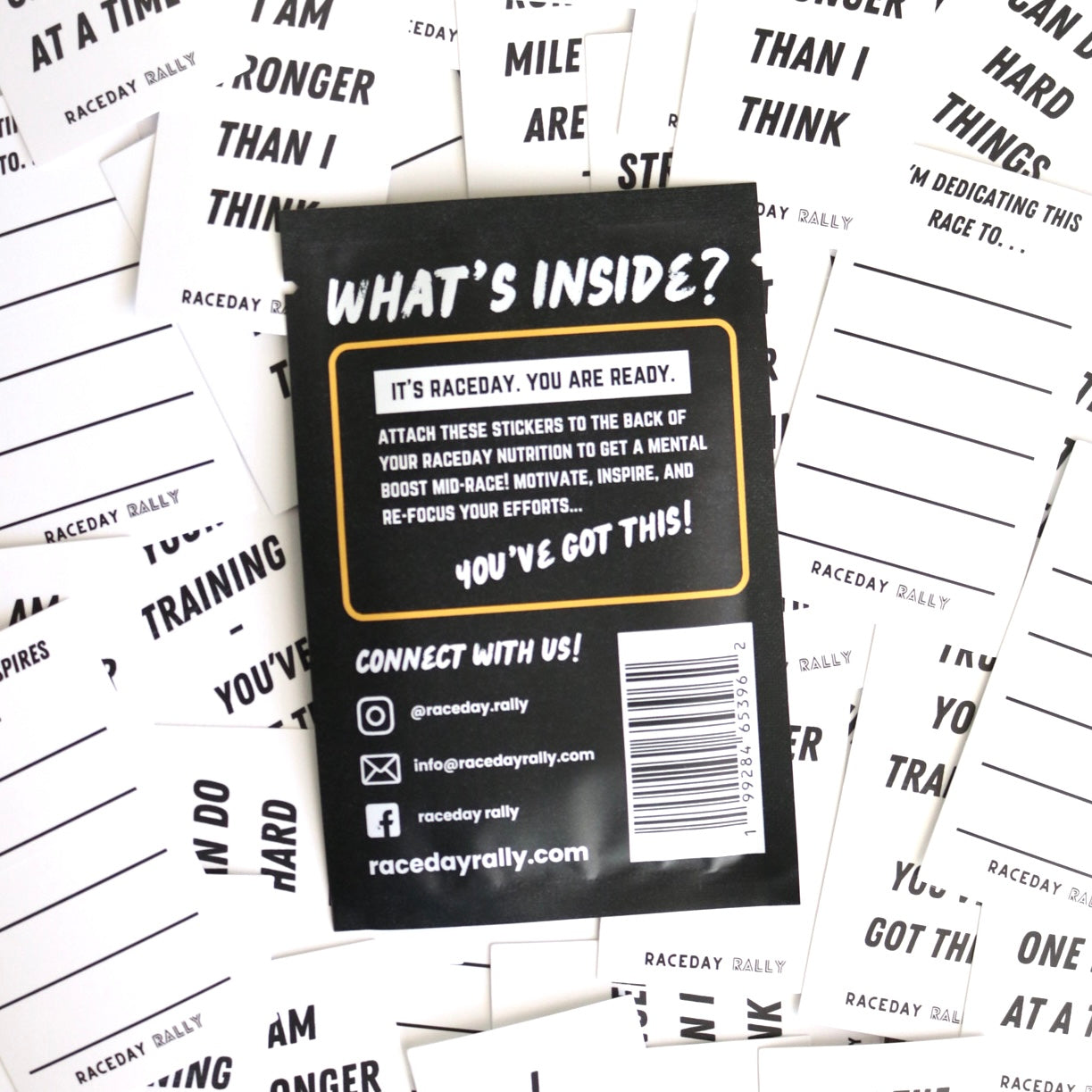 raceday rally stickers.