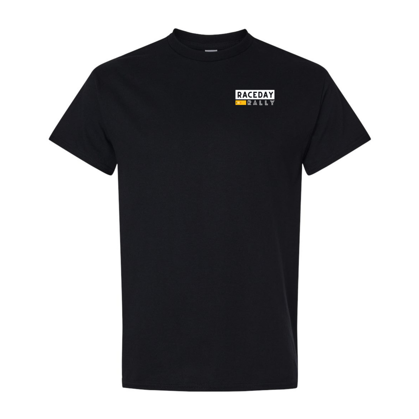 raceday tee - small logo.